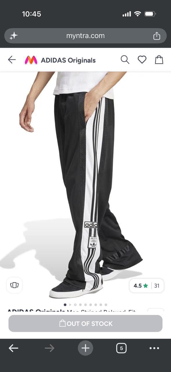 Classic Adidas Track Trousers view 1
